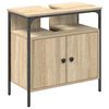 vidaXL Kylpyhuonekaappi ovella Beige 60 x 30 x 60 cm Tekninen puu