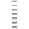 vidaXL Kirjahylly/tilanjakaja betoninharmaa 40x30x198 cm