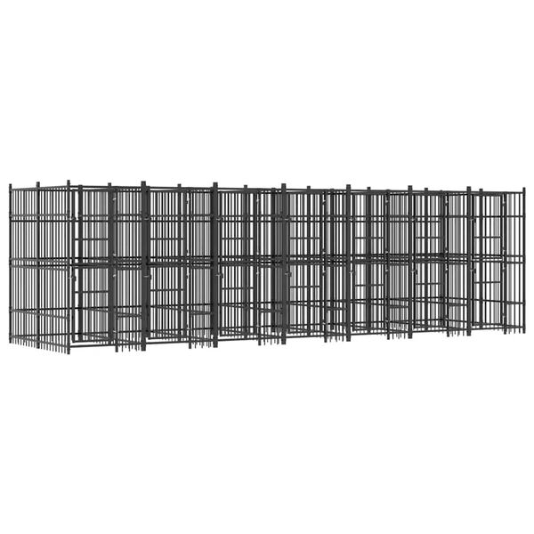 vidaXL Koiran ulkoh&auml;kki ter&auml;s 12,9 m&sup2;