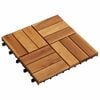 vidaXL Laudat 30 pcs Ruskea 30 x 30 cm Akasiapuu