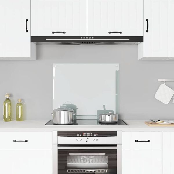 vidaXL Keittiön roiskesuoja läpinäkyvä 70x60 cm karkaistu lasi