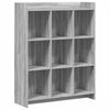 vidaXL Kirjahylly Harmaa Sonoma 87,5 x 30 x 111 cm Tekninen puu