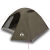 vidaXL Camping Teltta Dome 3-hengen ruskea vedenpit&auml;v&auml;