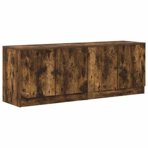 vidaXL Varastokaappi parvis&auml;ngylle 2 kpl Savutammi 66 x 35 x 48 cm