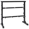 vidaXL Hanteliteline Musta 99 x 45 x 95,5 cm Jauhemaalattu Ter&auml;s