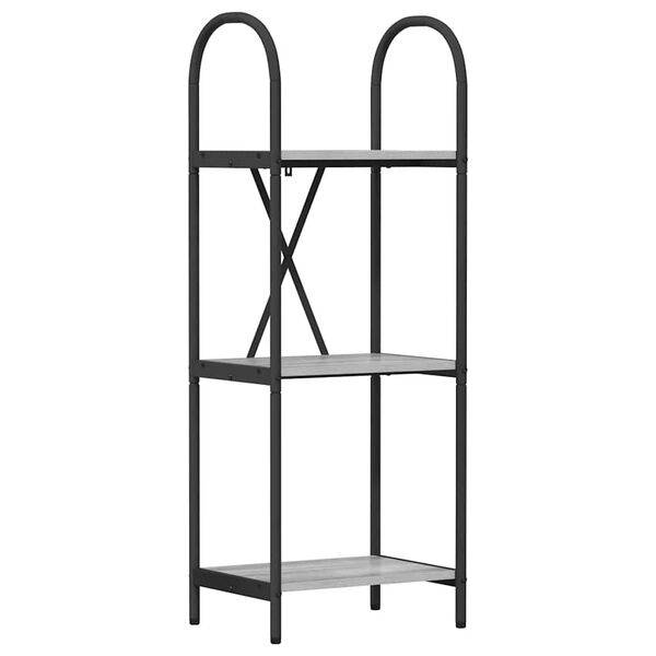 vidaXL Kirjahylly Harmaa Sonoma 40 x 30 x 109 cm Tekninen puu
