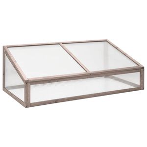 vidaXL Kasvihuone harmaa 110x56x39 cm kuusi