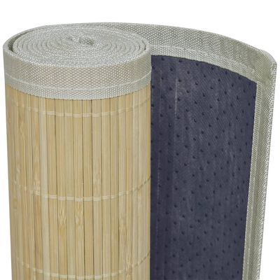 vidaXL Suorakulmainen luonnollinen bambumatto 120x180 cm