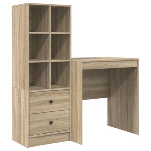 vidaXL P&ouml;yt&auml; Sonoman tammi 115,5 x 50 x 127 cm 2 kpl