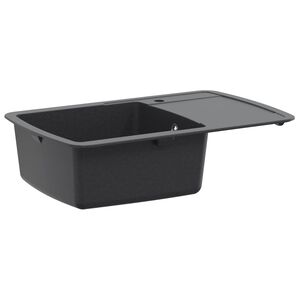 vidaXL Yksialtainen tiskiallas Graniitti 78 x 50 x 31 cm Grafiitti