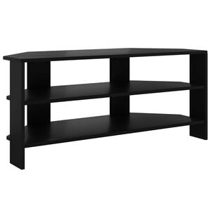 vidaXL KulmaTV-kaappi 100 x 40,5 x 45 cm Musta Tekninen puu