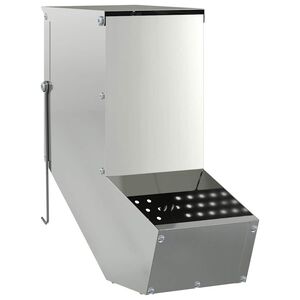 vidaXL Kaninruokkija Hopea 12,5 x 26 x 28,5 cm Galvanoitu ter&auml;s