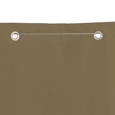 vidaXL Parvekkeen suoja taupe 100x240 cm Oxford kangas