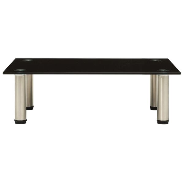 vidaXL TV-taso musta 60x35x17 cm karkaistu lasi