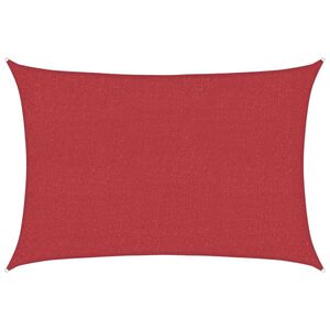 vidaXL Aurinkopurje 160 g/m&sup2; punainen 2x2,5 m HDPE