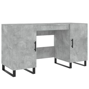 vidaXL Ty&ouml;p&ouml;yt&auml; betoninharmaa 140x50x75 cm tekninen puu