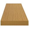 vidaXL Sein&auml;hylly 4 pcs Beige 120 x 23,5 x 4 cm Tekninen puu