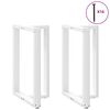 vidaXL Baarip&ouml;yd&auml;n jalat T-muotoiset 2 kpl valkoinen 60x35x(90-91) cm ter&auml;s
