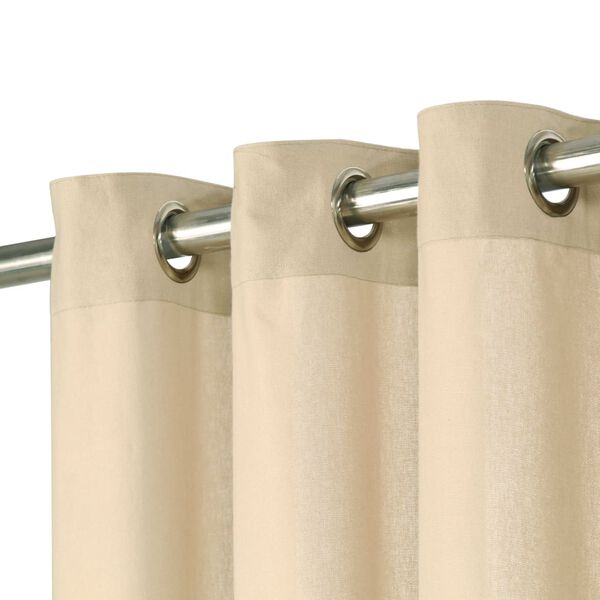 vidaXL Verhot metallirenkailla 2 kpl puuvilla 140x245 cm beige