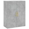 vidaXL Sein&auml;kiinnitett&auml;v&auml; kaappi betoninharmaa 69,5x34x90 cm