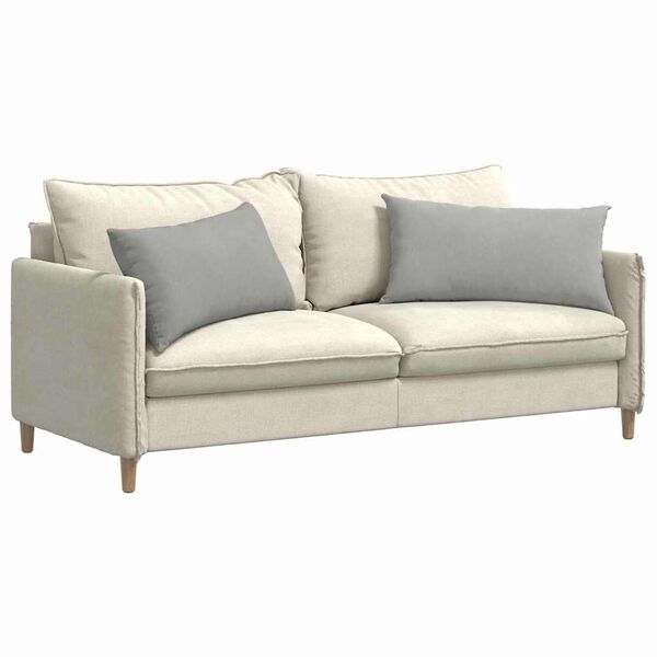 vidaXL Sohvatyynyt 2 pcs Vaaleanharmaa 80 x 40 cm kangas