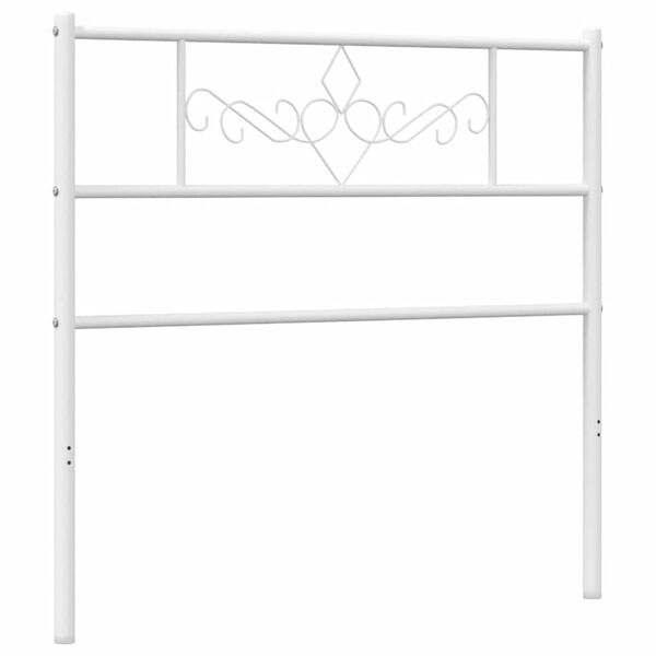 vidaXL Metallinen vaihtop&auml;&auml;ty valkoinen 75 cm