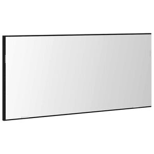 vidaXL Peili Musta tammi 80 x 37 cm Lasi ja suunniteltu puu
