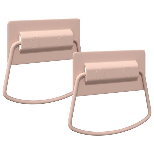 vidaXL Kaappikahvat 2 pcs Pinkki 85 x 45 mm Metalli
