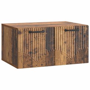 vidaXL Sein&auml;lle asennettava TV-kaappi Vanha puu 59,5 x 41 x 30 cm