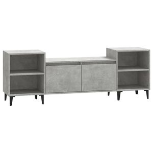 vidaXL TV-taso betoninharmaa 160x35x55 cm tekninen puu