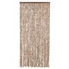 vidaXL Hy&ouml;nteisverho beige ja tummanruskea 90x220 cm chenille