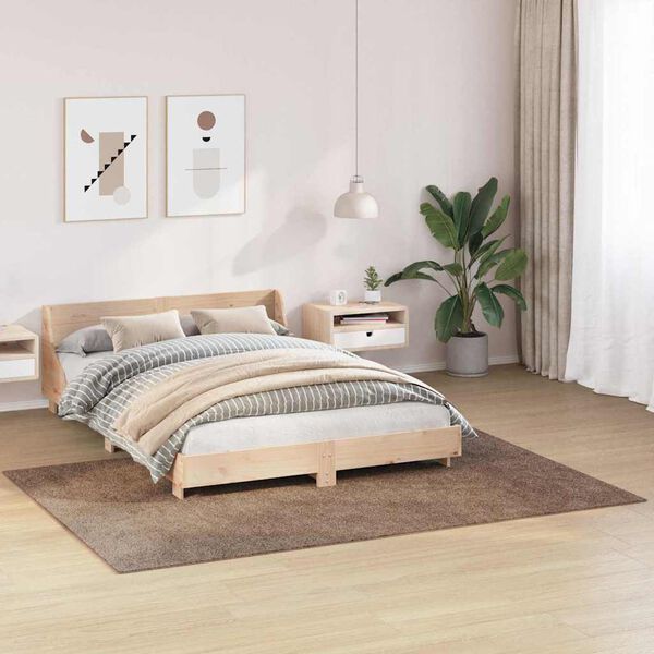 vidaXL Liukumaton Shaggy Matto Ruskea 160 x 230 cm PP