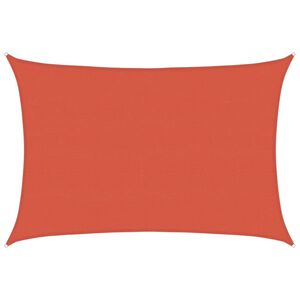 vidaXL Aurinkopurje 160 g/m&sup2; terrakotta 5x7 m HDPE