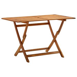 vidaXL Kokoontaitettava puutarhap&ouml;yt&auml; 120x70x75 cm t&auml;ysi akaasiapuu