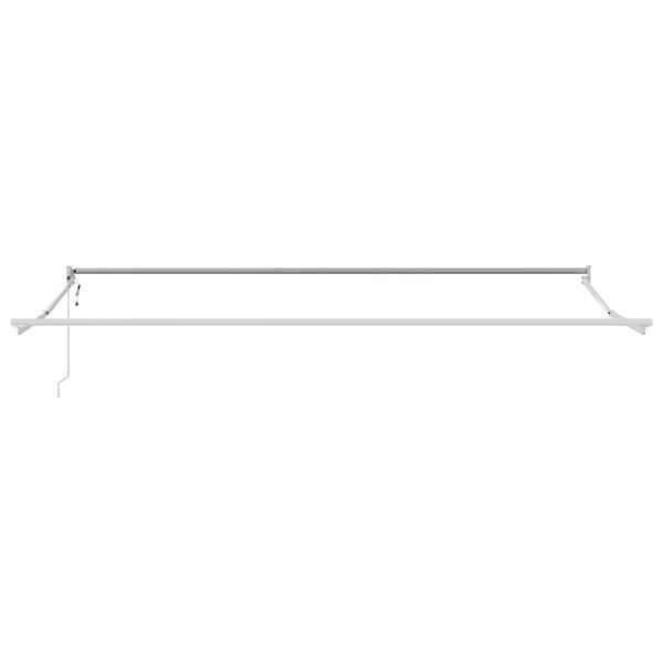 vidaXL Aurinkovarjo Valkoinen 5 x 3 m Metalli