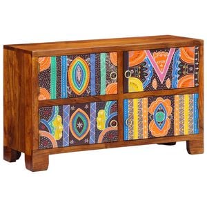 vidaXL Kenk&auml;kaappi 90 x 35 x 55 cm Tihe&auml; akasiapuu Ruskea
