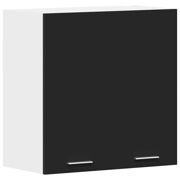 vidaXL Riippukaappi "Lyon" musta 60x31x60 cm tekninen puu