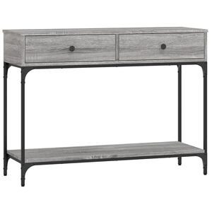 vidaXL Konsolip&ouml;yt&auml; harmaa Sonoma 100x34,5x75 cm tekninen puu