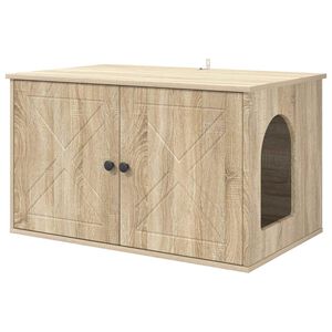 vidaXL Kissatalo Sonoma 85 x 55 x 50,5 cm Tekninen puu