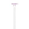 vidaXL Veneköysi täysvalkoinen 10 mm 25 m polypropeeni