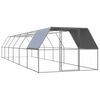 vidaXL Ulkotilan kanah&auml;kki 3x12x2 m galvanoitu ter&auml;s