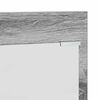 vidaXL Seinälle asennettava takkihylly Harmaa sonoma 70 x 10 x 90 cm