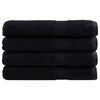vidaXL Premium Pyyhkeet SOLUND 4 kpl musta 80x200 cm 600 gsm