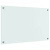 vidaXL Keittiön suojapaneeli Valkoinen 80 x 50 cm karkaistu lasi