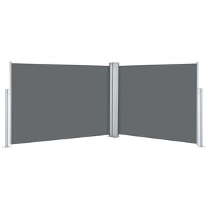 vidaXL Sis&auml;&auml;nvedett&auml;v&auml; sivumarkiisi 100x1000 cm antrasiitti