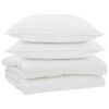 vidaXL Peitto tyynyll&auml; 3 pcs Valkoinen Mikrokuitu
