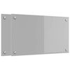 vidaXL Keitti&ouml;n suojapaneeli 2 pcs Vaaleanharmaa 70 x 40 cm