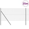 vidaXL Aitalatu Harmaa 25 x 1 m (40 x 40 mm verkko) Ter&auml;s ja PVC