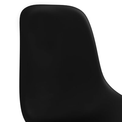 vidaXL Ruokapöydän tuolit 2 kpl musta muovi