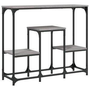 vidaXL Konsolip&ouml;yt&auml; harmaa Sonoma 89,5x28x76 cm tekninen puu